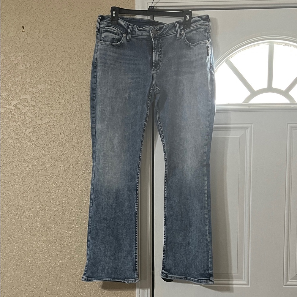 Silver bootcut jeans
